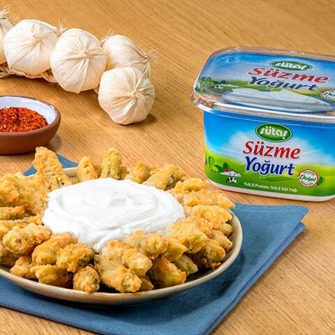 Süzme Yoğurt'lu Bamya Kızartması