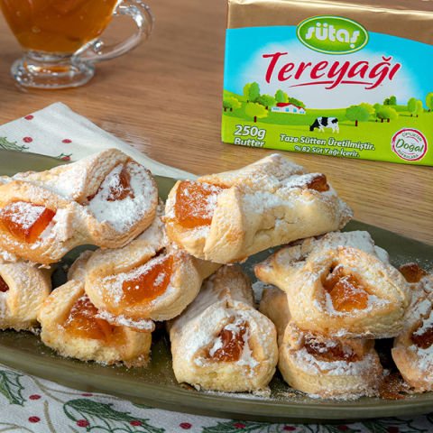 Tereyağlı Ayva Marmelatlı Kurabiye